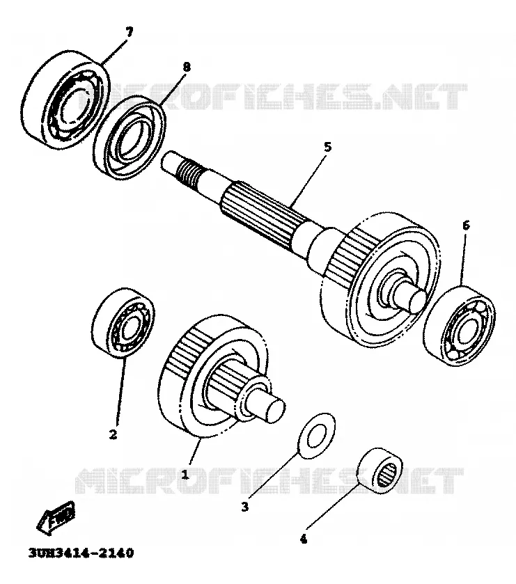TRANSMISSION Yamaha SCOOTER 125 2000 FLAME  XC125