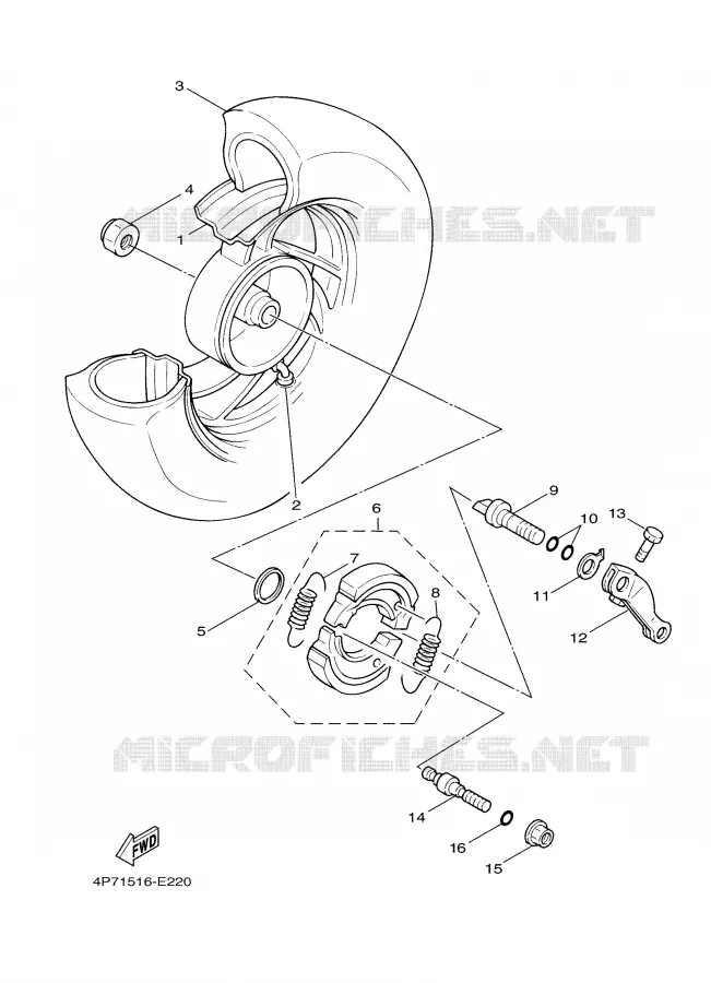 ROUE ARRIERE Yamaha SCOOTER 125 2008 VITY  XC125E