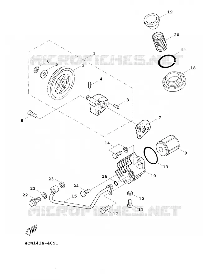POMPE A HUILE Yamaha SCOOTER 125 2001 CYGNUS  XC125F