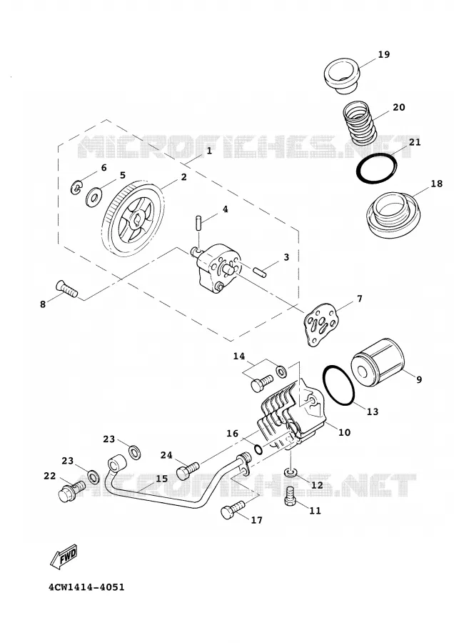POMPE A HUILE Yamaha SCOOTER 125 2000 CYGNUS  XC125FH