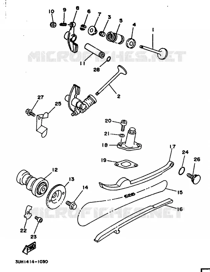 SOUPAPE Yamaha SCOOTER 150 1992 FLY ONE  XC150
