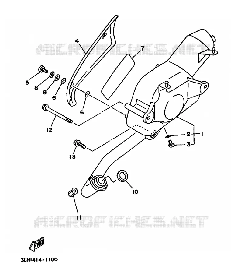 ECHAPPEMENT Yamaha SCOOTER 150 1997 FLY ONE  XC150E