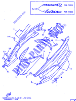 COUVERCLE LATERAL pour Yamaha XC150I de 1997