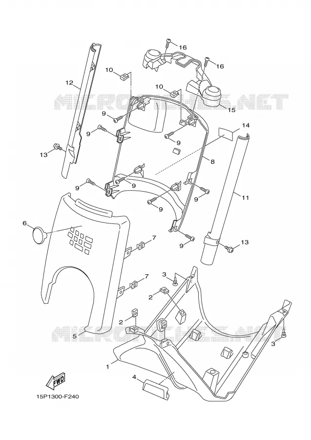 PROTEGE JAMBES Yamaha SCOOTER 50 2007 GIGGLE  XF50