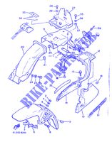 GARDE BOUE pour Yamaha XJ600 de 1986