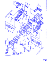 SUPPORT / REPOSE PIEDS pour Yamaha XJ600 de 1986