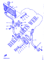 RADIATEUR D'HUILE / ECHANGEUR pour Yamaha XJ600 de 1989