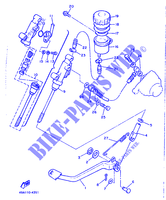 MAITRE CYLINDRE DE FREIN ARRIERE pour Yamaha XJ600 de 1989