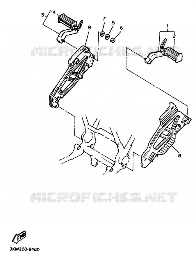 PIÈCES OPTIONNELLES - PARTIE CYCLE Yamaha MOTO 600 1989 XJ  XJ600
