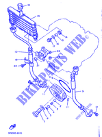 RADIATEUR D'HUILE / ECHANGEUR pour Yamaha XJ600 de 1989