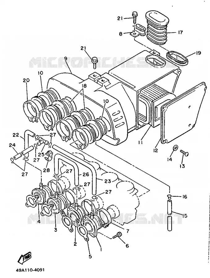 ADMISSION Yamaha MOTO 600 1990 XJ  XJ600