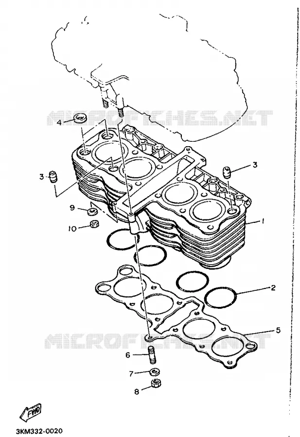 CYLINDRE Yamaha MOTO 600 1991 XJ  XJ600