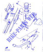 MAITRE CYLINDRE DE FREIN ARRIERE pour Yamaha XJ600 (37KW) de 1986