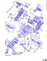 SUPPORT / REPOSE PIEDS pour Yamaha XJ600 (54KW) de 1986