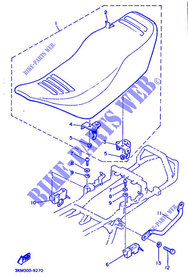 SELLE pour Yamaha XJ600H (53KW) de 1989