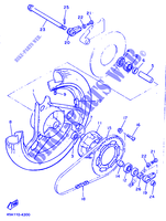 ROUE ARRIERE pour Yamaha XJ600H (53KW) de 1990