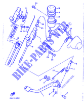 MAITRE CYLINDRE DE FREIN ARRIERE pour Yamaha XJ600H (53KW) de 1990