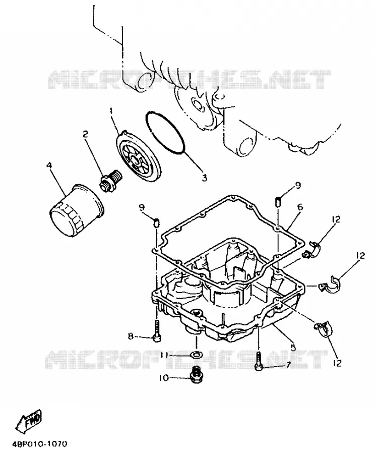 FILTRE A HUILE Yamaha MOTO 600 1995 XJN  XJ600N