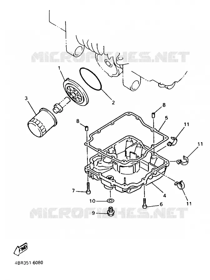 FILTRE A HUILE Yamaha MOTO 600 1996 XJN  XJ600N