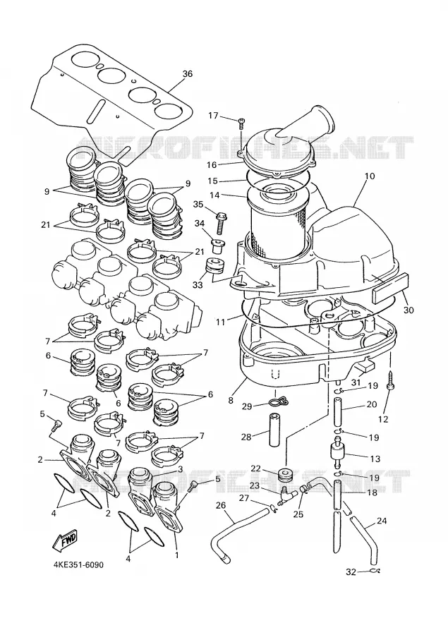 ADMISSION Yamaha MOTO 600 2000 XJN  XJ600N