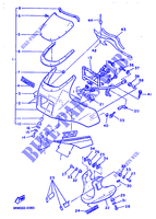 CARENAGE AVANT pour Yamaha XJ600N (53KW) de 1991