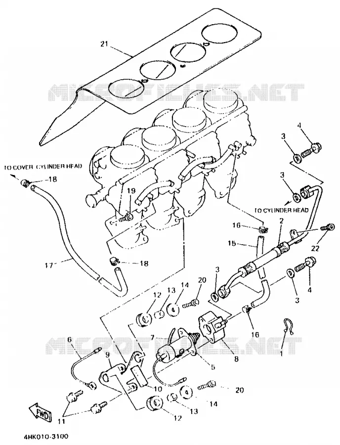 CARBURATEUR Yamaha MOTO 600 1993 XJS DIVERSION  XJ600S
