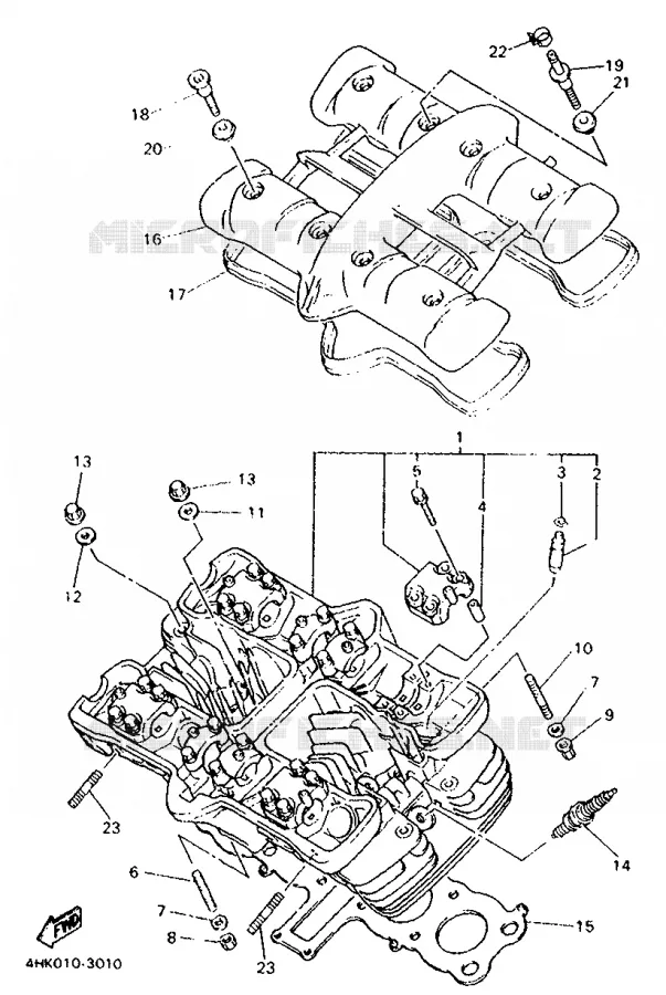 CULASSE Yamaha MOTO 600 1994 XJS DIVERSION  XJ600S