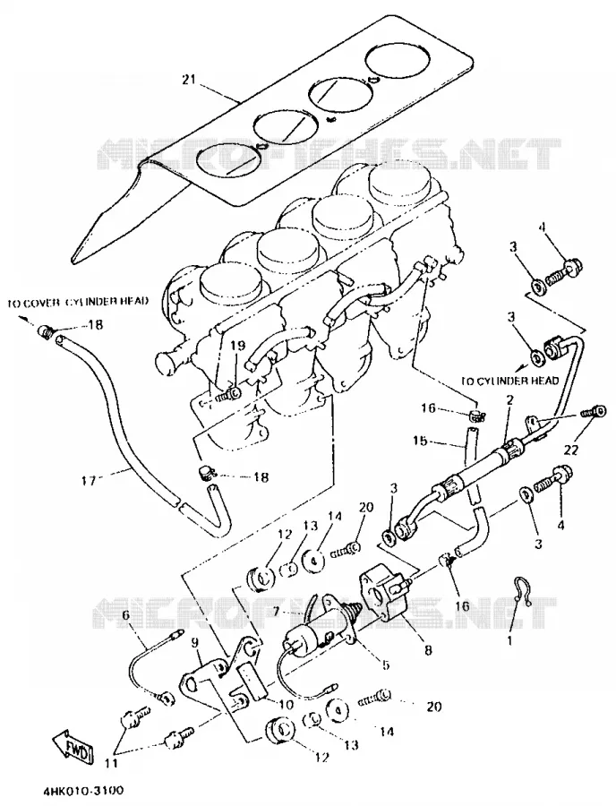 CARBURATEUR 2 Yamaha MOTO 600 1995 XJS DIVERSION  XJ600S