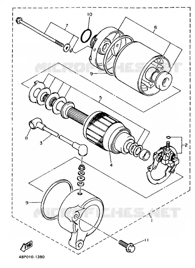 DEMARREUR Yamaha MOTO 600 1996 XJS DIVERSION  XJ600S