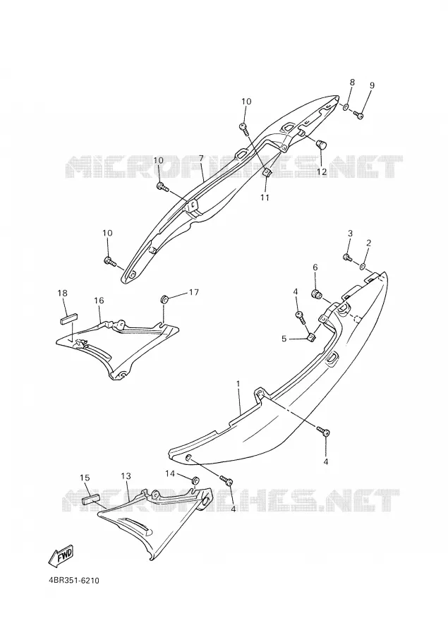 COUVERCLE LATERAL Yamaha MOTO 600 2002 XJS DIVERSION  XJ600S