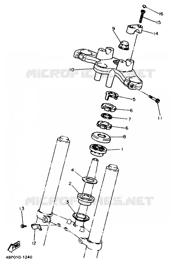 DIRECTION Yamaha MOTO 600 1995 XJS DIVERSION  XJ600S (25.0KW)