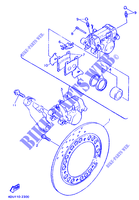 ETRIER / DISQUE DE FREIN ARRIERE pour Yamaha XJ600S (37KW) de 1995
