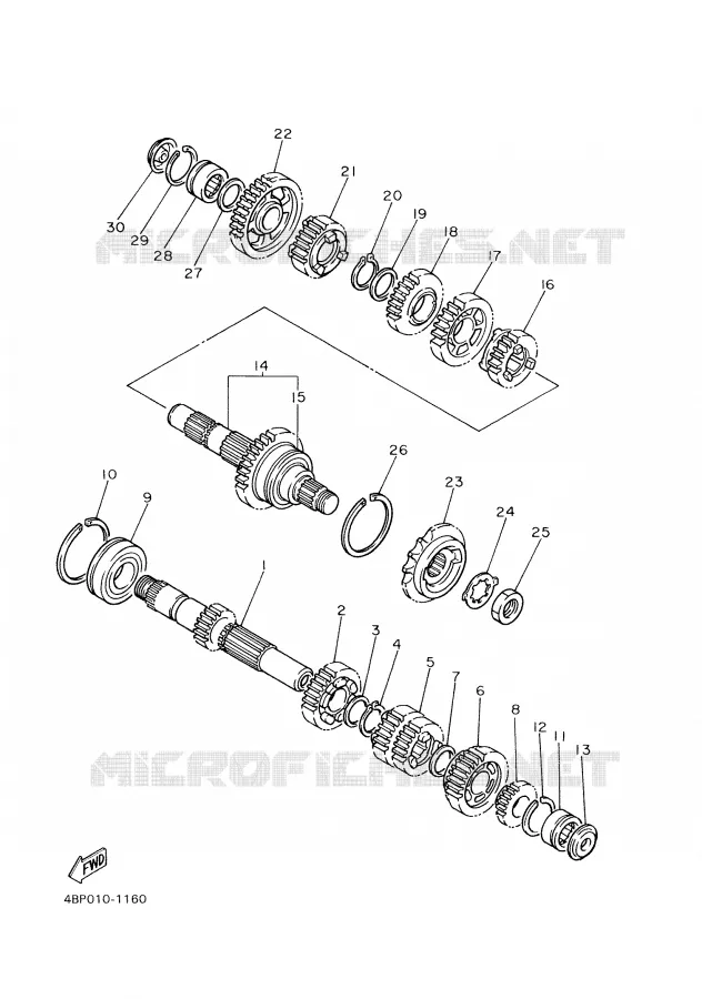 TRANSMISSION Yamaha MOTO 600 1997 XJS DIVERSION  XJ600S