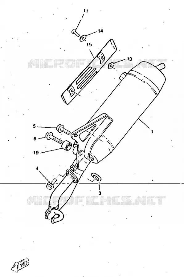 ECHAPPEMENT Yamaha SCOOTER 50 1997 BOOSTER  CW50RS