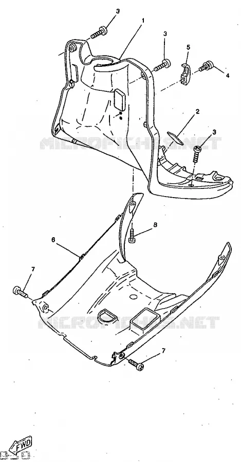 PROTEGE JAMBES Yamaha SCOOTER 50 1998 BOOSTER  CW50RS