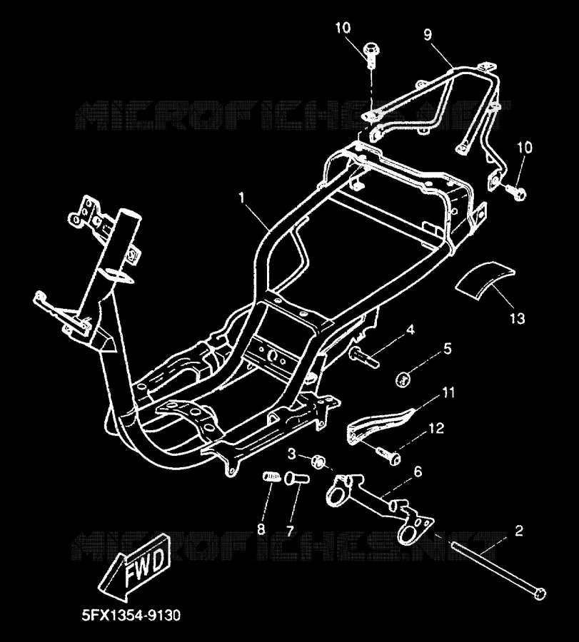 CADRE Yamaha SCOOTER 50 2000 NEXT GENERATION  CW50RS