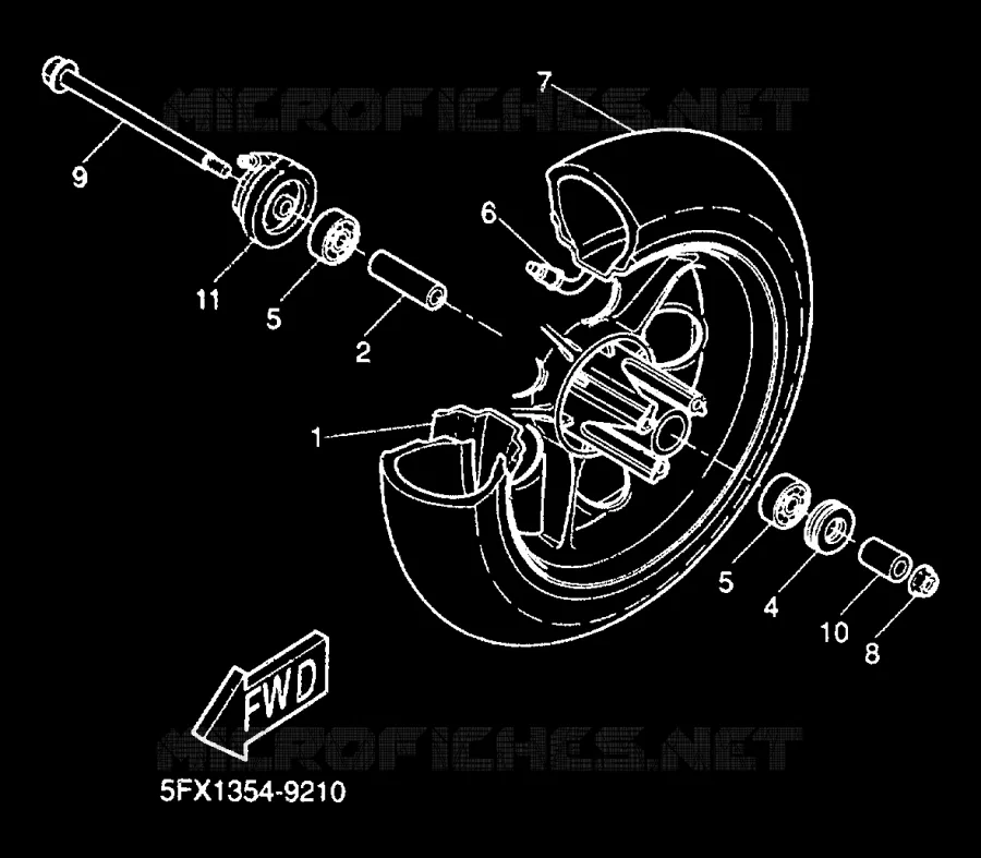 ROUE AVANT Yamaha SCOOTER 50 2000 NEXT GENERATION  CW50RS