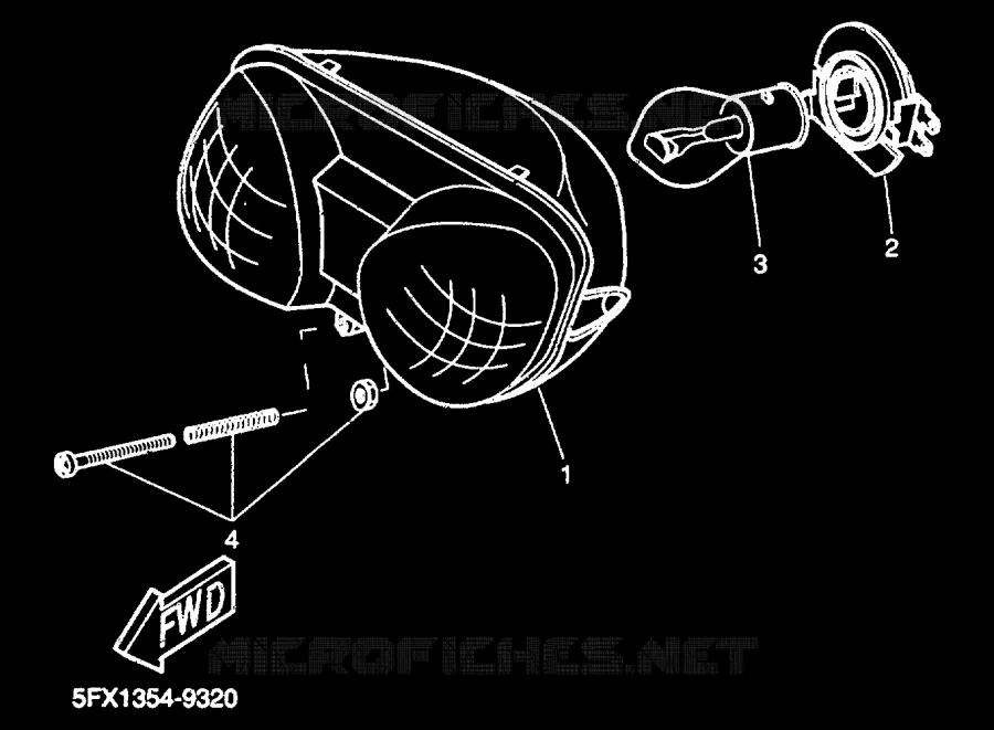 PHARE  Yamaha SCOOTER 50 2000 NEXT GENERATION  CW50RS