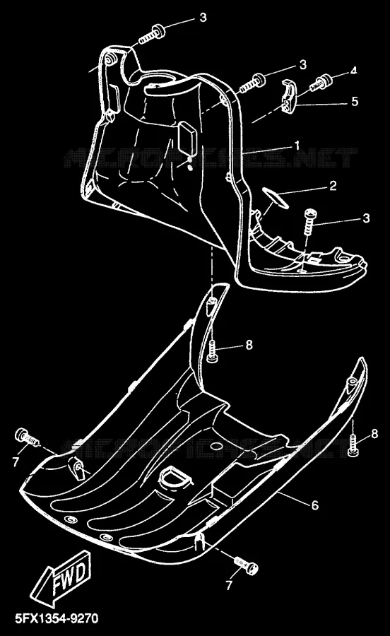 PROTEGE JAMBES Yamaha SCOOTER 50 2000 NEXT GENERATION  CW50RS