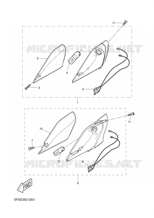 CLIGNOTANT Yamaha SCOOTER 50 2002 NEXT GENERATION  CW50RS