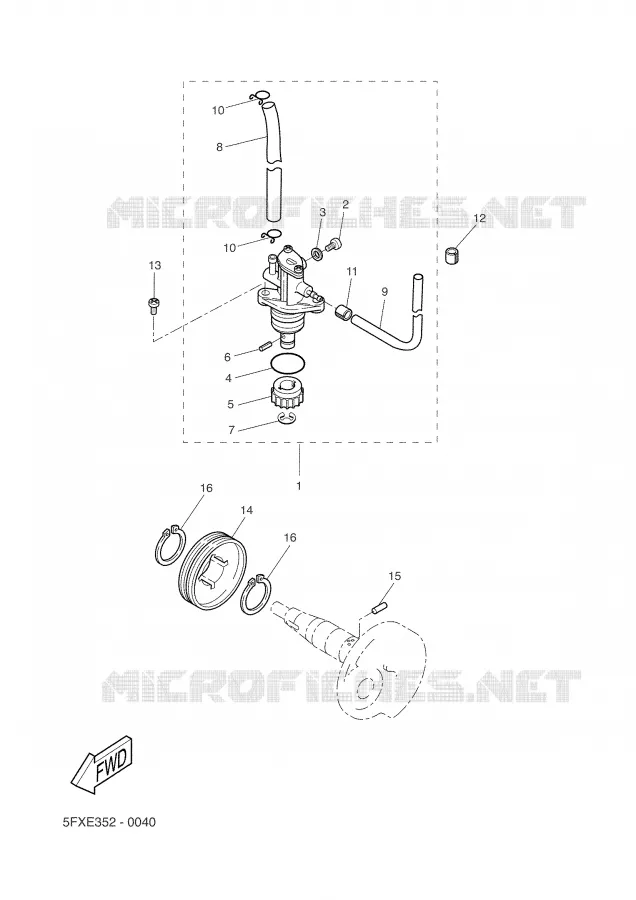 POMPE A HUILE Yamaha SCOOTER 50 2003 NEXT GENERATION  CW50RS
