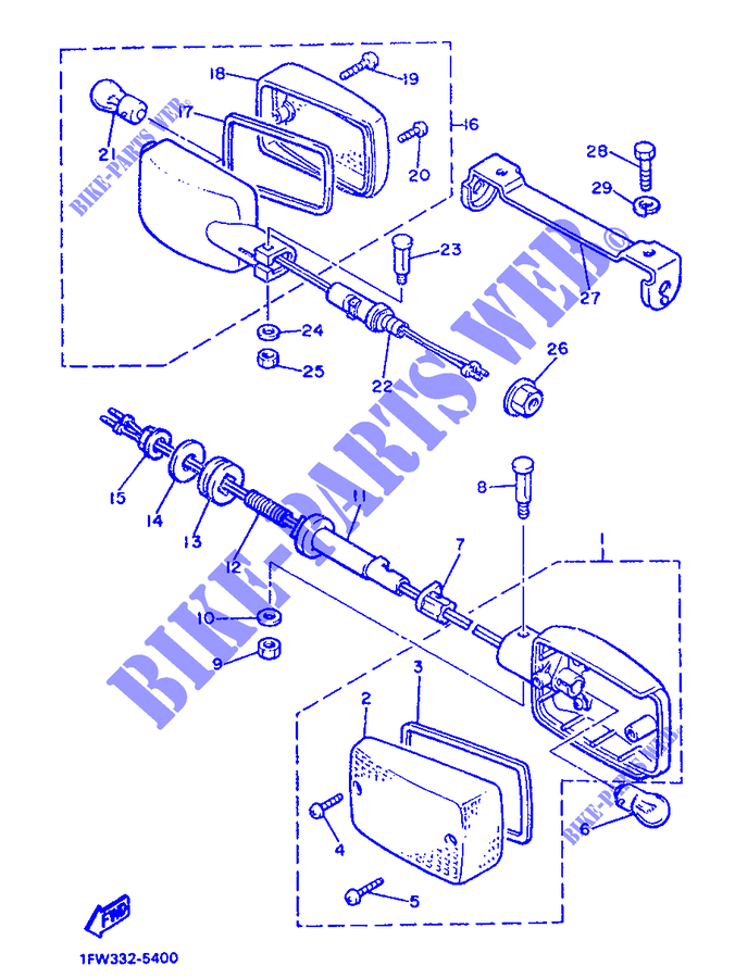 CLIGNOTANT pour Yamaha XJ900 de 1986