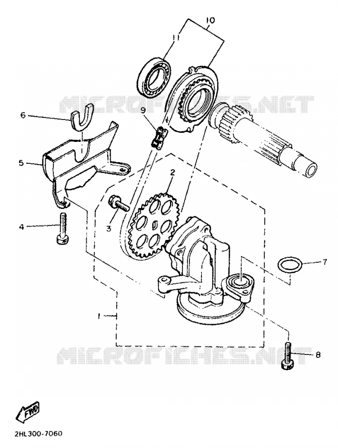 POMPE A HUILE Yamaha MOTO 900 1989 XJ  XJ900F