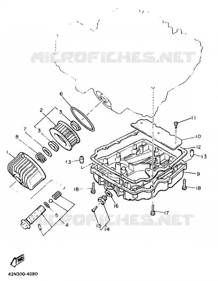 FILTRE A HUILE Yamaha MOTO 900 1992 XJ  XJ900F