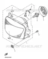 PHARE  2 pour Yamaha XJS 900 DIVERSION de 1998