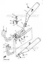 ECHAPPEMENT pour Yamaha XJS 900 DIVERSION de 1998