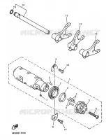 BARILLET DE SELECTION / FOURCHETTES pour Yamaha XJS 900 DIVERSION de 1998