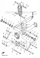 BRAS OSCILLANT / AMORTISSEUR pour Yamaha XJS 900 DIVERSION de 1998