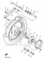 ROUE ARRIERE pour Yamaha XJS 900 DIVERSION de 1998