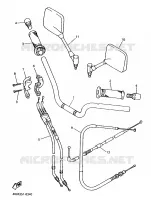 GUIDON ET CABLES pour Yamaha XJS 900 DIVERSION de 1998